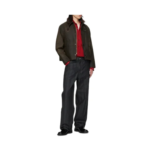 Corduroy-Collar Jacket