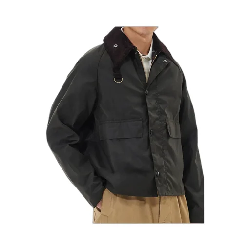 Corduroy-Collar Jacket