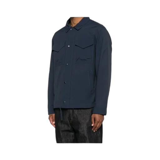 Logo Embroidered Long-Sleeved Coat