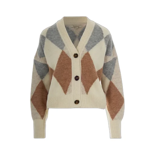Diamond-Pattern Cardigan
