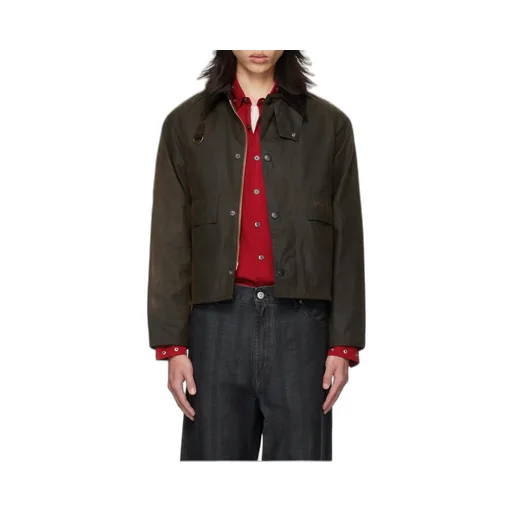 Corduroy-Collar Jacket