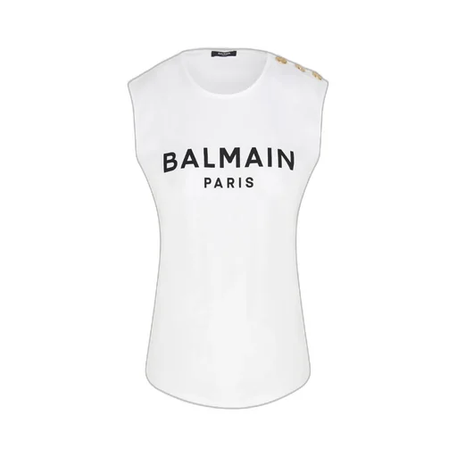 Logo Printed Crewneck Tank Top