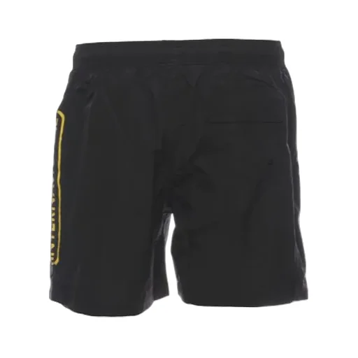 Logo Printed Drawstring Swim Shorts