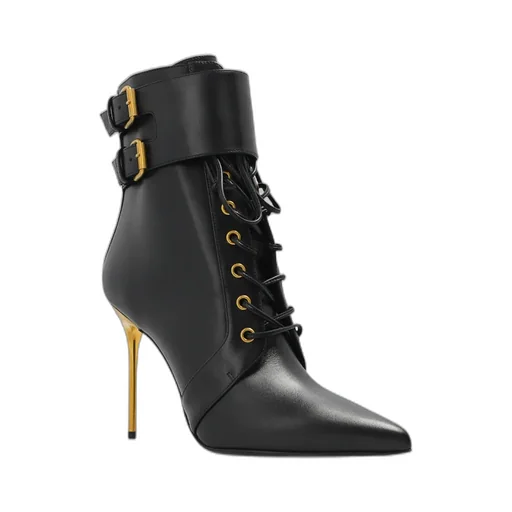 Zip-Up Pointed Toe Boots