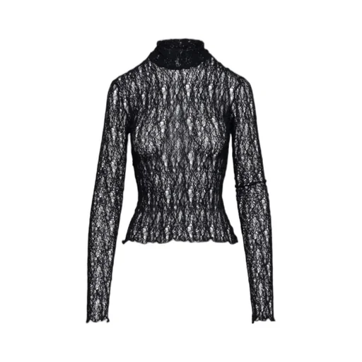 Open-Knit Round-Neck Jumper