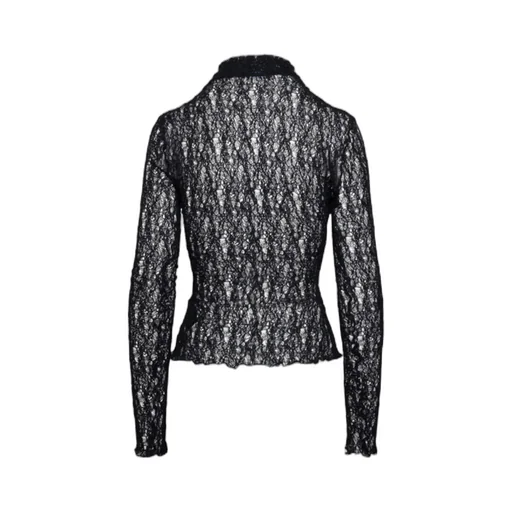 Open-Knit Round-Neck Jumper