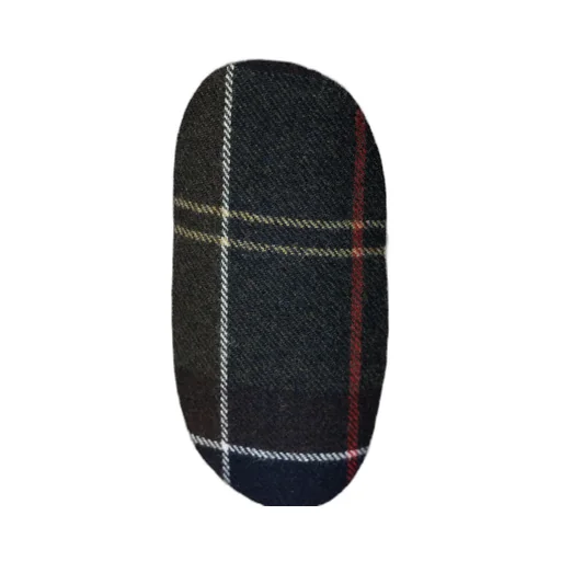 Checked-Panel Crewneck Jumper