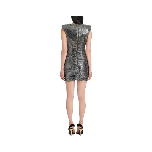 Ruched Wrap Sleeveless Mini Dress