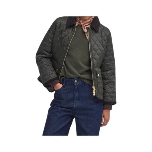 Logo Embroidered Quilted Jacket