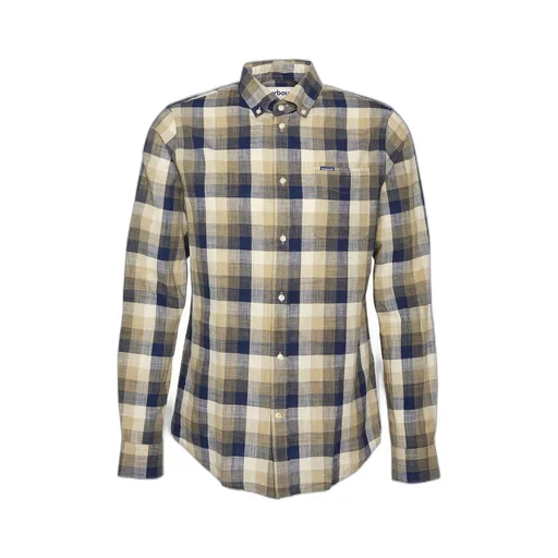 Checked Button-Up Shirt