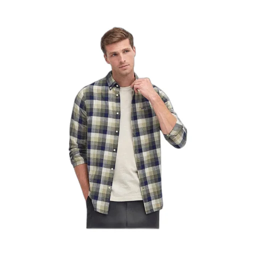 Checked Button-Up Shirt