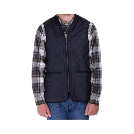 Reversible Checkered Zip-Up Gilet