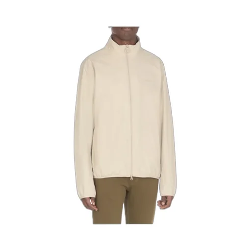 Logo Embroidered Zipped Jacket