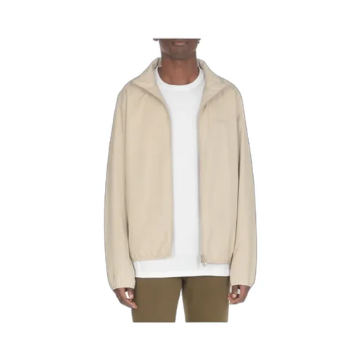 Logo Embroidered Zipped Jacket
