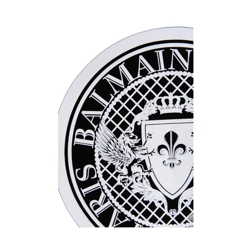Cotton T-Shirt With Flocked Balmain Medallion