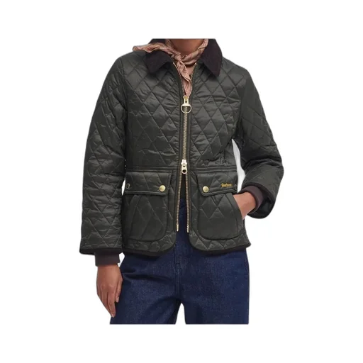 Logo Embroidered Quilted Jacket