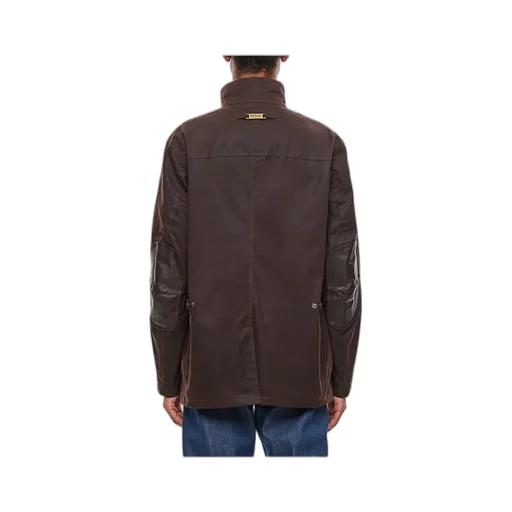 High-Neck Button-Up Jacket