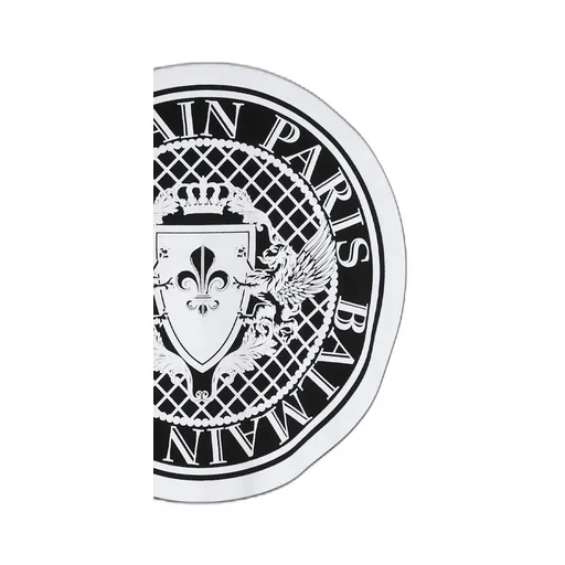 Cotton T-Shirt With Flocked Balmain Medallion