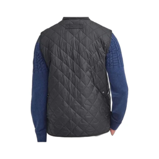 Diamond-Quilted Logo-Embroidered Gilet