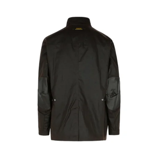 High-Neck Button-Up Jacket