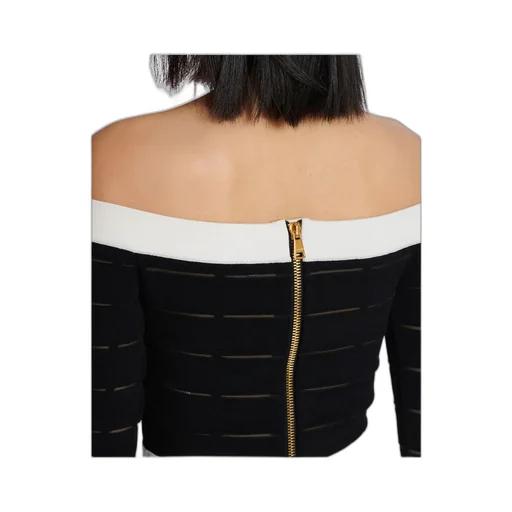 Off-Shoulder Knit Top