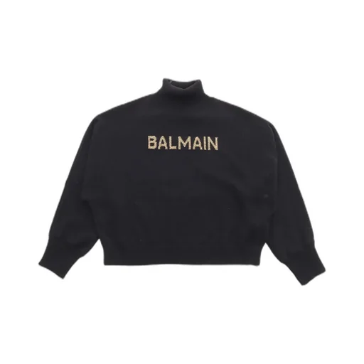 Logo Intarsia Turtleneck Jumper