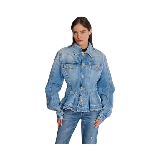 Peplum Denim Jacket