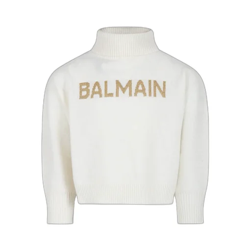 Logo Intarsia Turtleneck Jumper