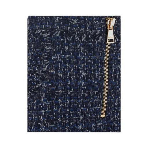 Denim Tweed Mini Skirt