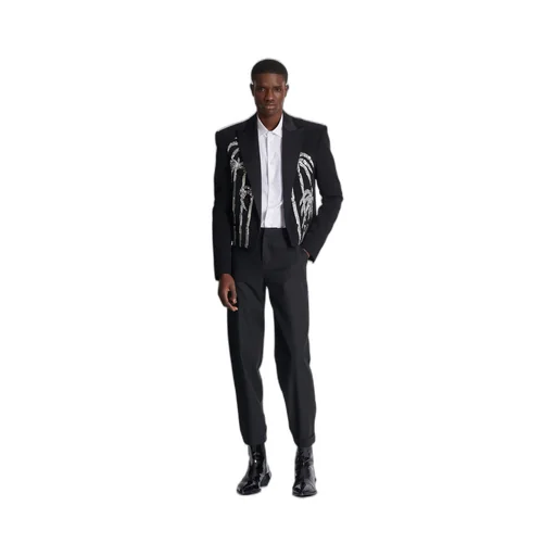 Double Wool Crepe Trousers