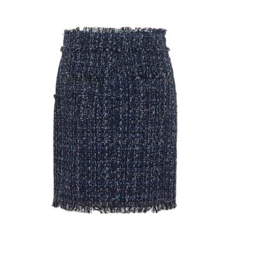 Denim Tweed Mini Skirt
