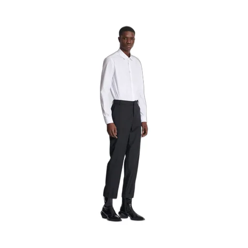 Double Wool Crepe Trousers
