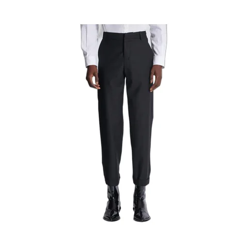 Double Wool Crepe Trousers