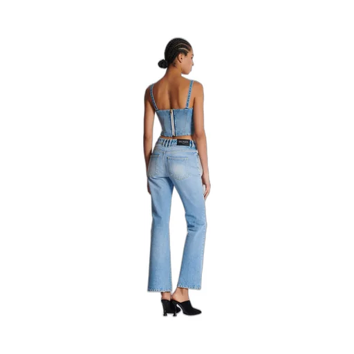 Denim Bustier Top