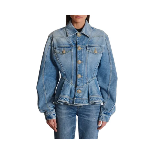 Peplum Denim Jacket