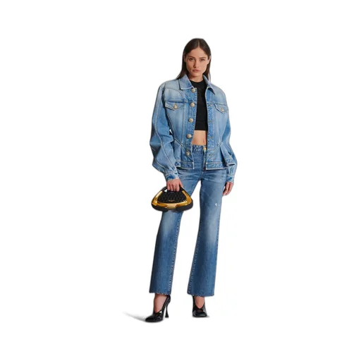 Peplum Denim Jacket