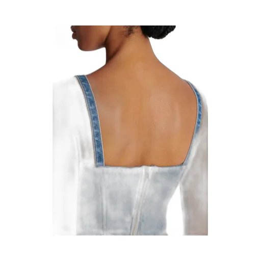 Denim Bustier Top