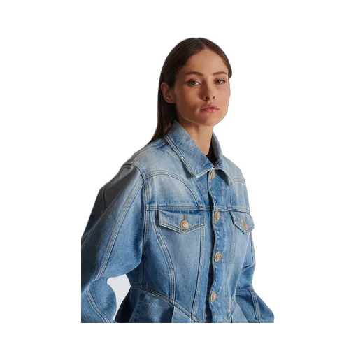 Peplum Denim Jacket
