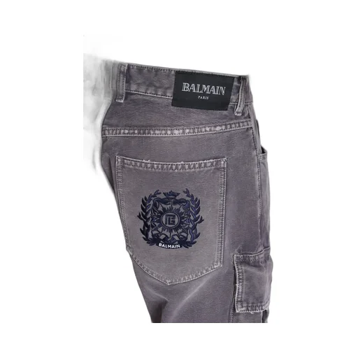 Denim Loose-Fit Cargo Jeans