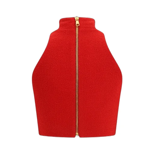 High Neck Crop Top
