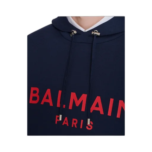 Printed Balmain Paris Hoodie