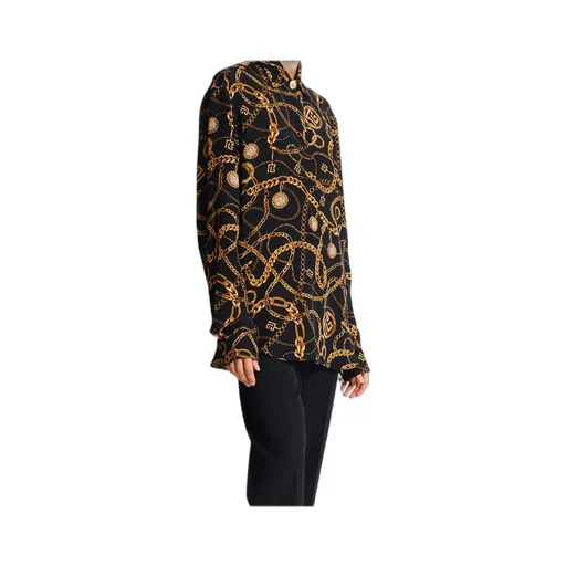 All-Over Graphic Printed Crewneck Shirt