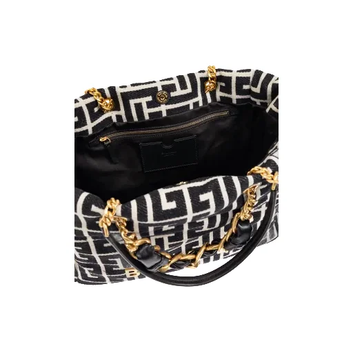 1945 Soft Logo Monogram Jacquard Shopper Bag