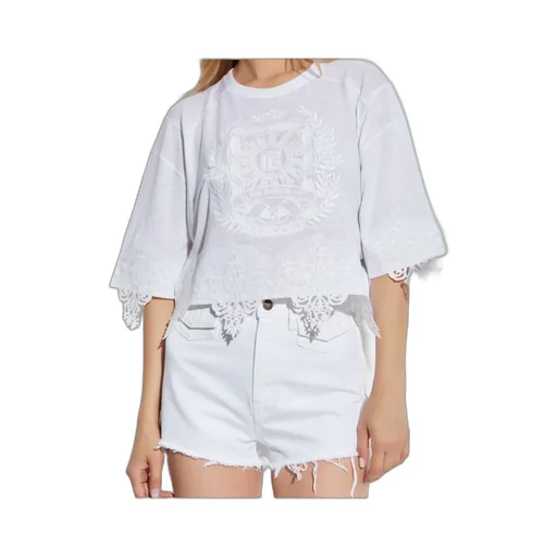 Logo Embroidered Oversize Top