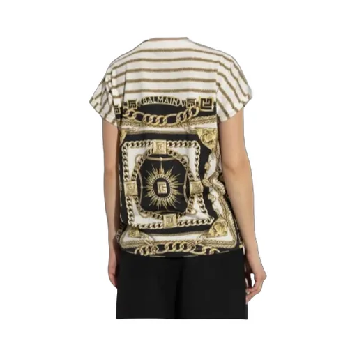 Printed Crewneck Top
