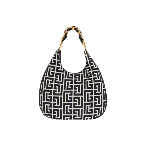 1945 Soft Hobo Large Monogrammed Jacquard Tote Bag