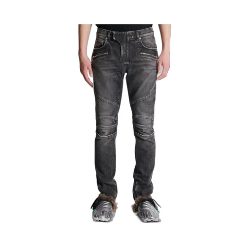 Slim-Fit Biker Jeans