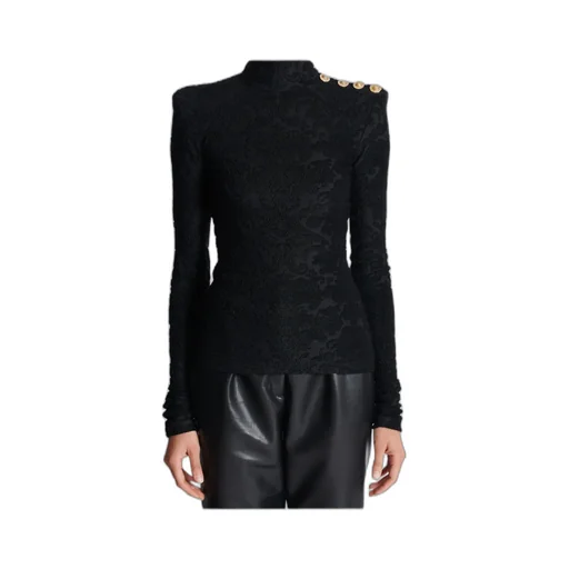 Baroque Pattern Long-Sleeved Top