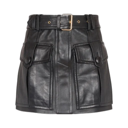 Short Leather Skirt