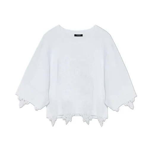 Logo Embroidered Oversize Top